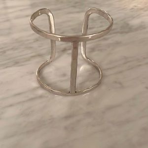 Lucky brand hammered silver cuff bracelet